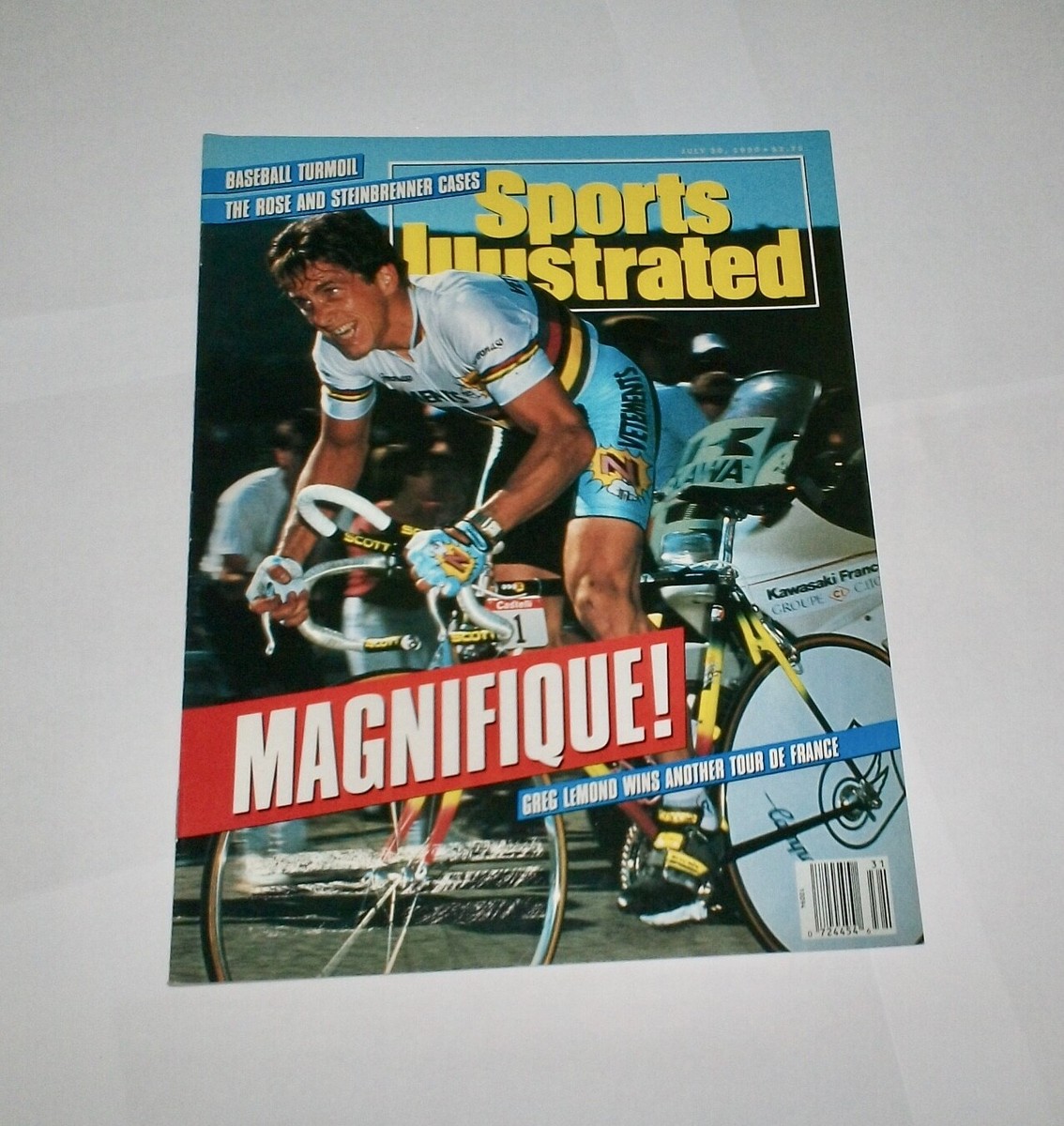 1990 NO LABEL Sports Illustrated GREG LeMOND wins TOUR de FRANCE