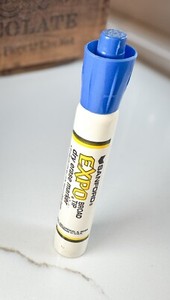 Vintage Sanford EXPO Broad Dry Erase Marker Blue Strong Odor Smells Works Tested