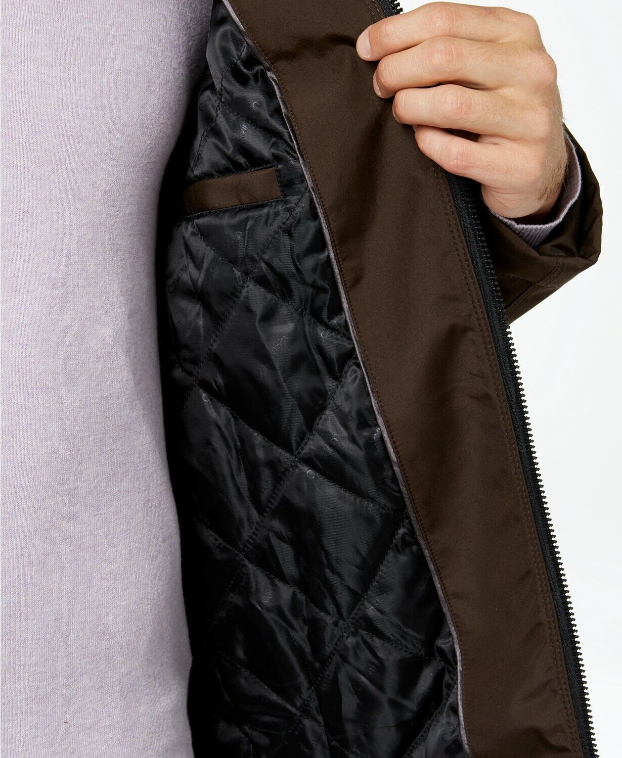 Calvin Klein Men's Full-zip Stand 
