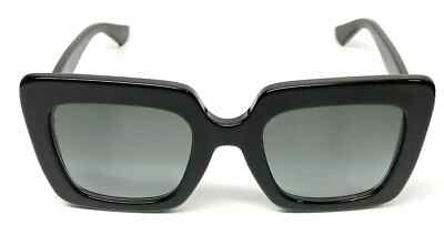 GUCCI GG0328S 001 Sunglasses Square Black Grey Gradient Oversized