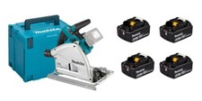 Makita 36v LXT Brushless Plunge Saw (Twin 18v) with 4 x 6ah Batts DSP600ZJ