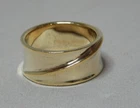 VINTAGE GILDED GOLD STERLING SILVER RING       3302