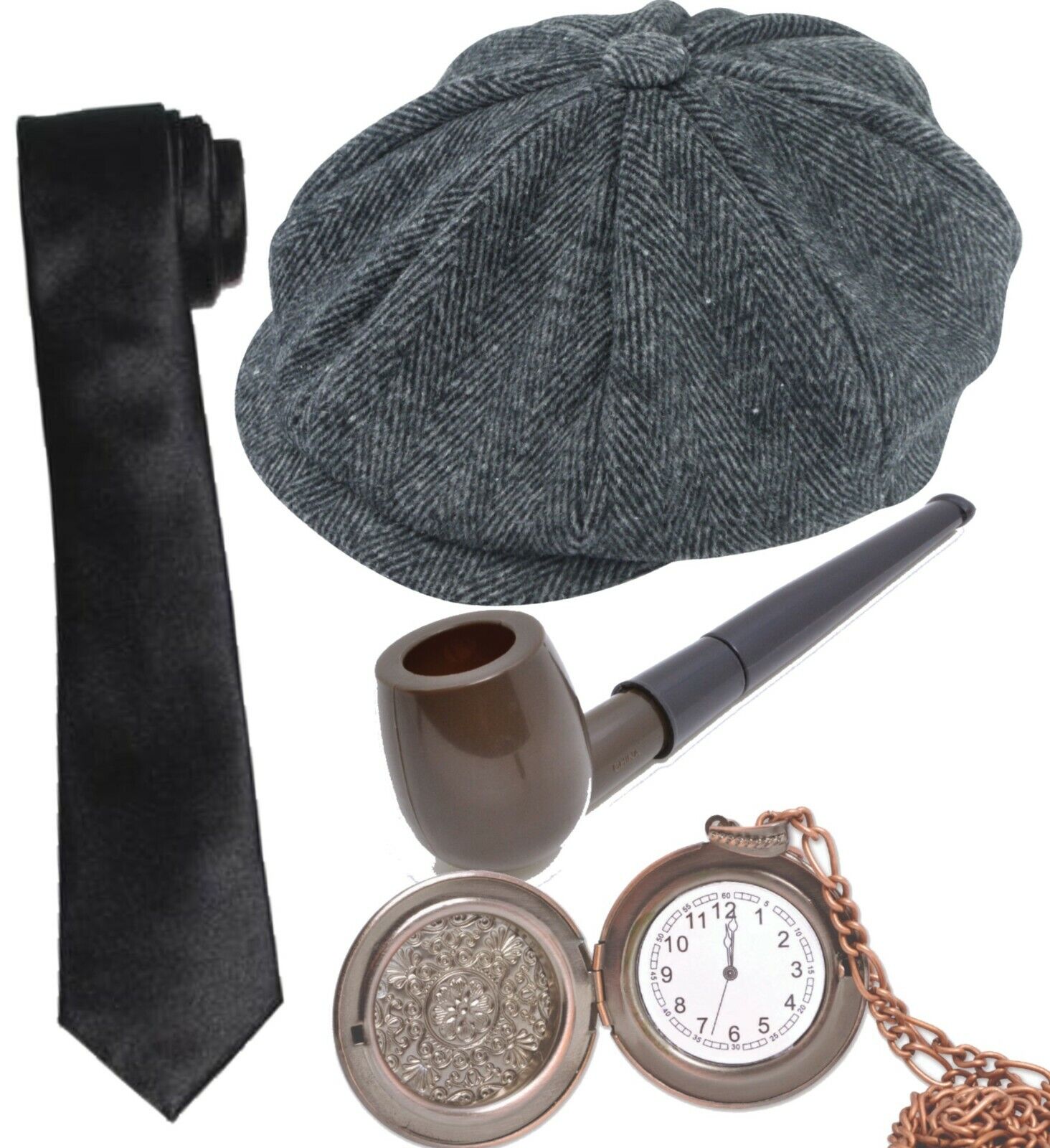 Peaky Blinders Shelby Mens Costume, Black & Grey, Jacket, Mock