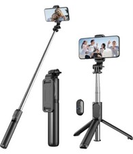 Selfie Stick Tripod with Detachable Wireless Remote 4 in 1 Extendable Portable