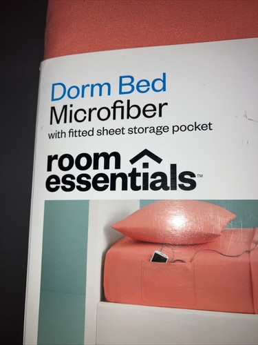 NEW Target Dorm Bed Room Essentials XL Twin Microfiber 3 Piece Sheets W/storage - Picture 5 of 18