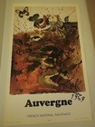 Salvador Dalí France Auvergne Vtg. Orig. SNCF French Railway Poster Train Fall  — photo 1
