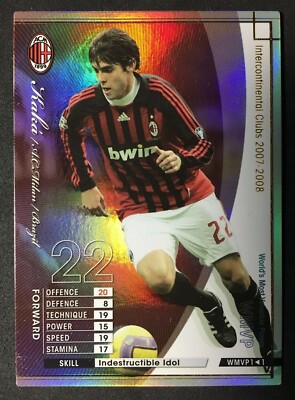 2007-08 Panini SEGA WCCF World MVP WMVP Kaka AC Milan rare foil refractor card