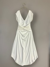 Free People Beach Ivory Cut Out Jersey Maxi Dress Size XS A Line