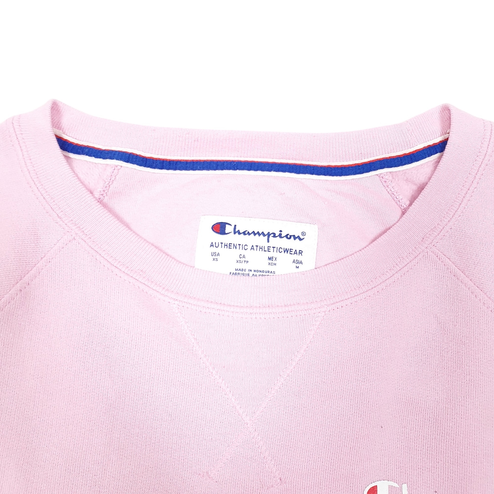 CHAMPION Crewneck Raglan Script Jumper Sweatshirt Womens XS image 2