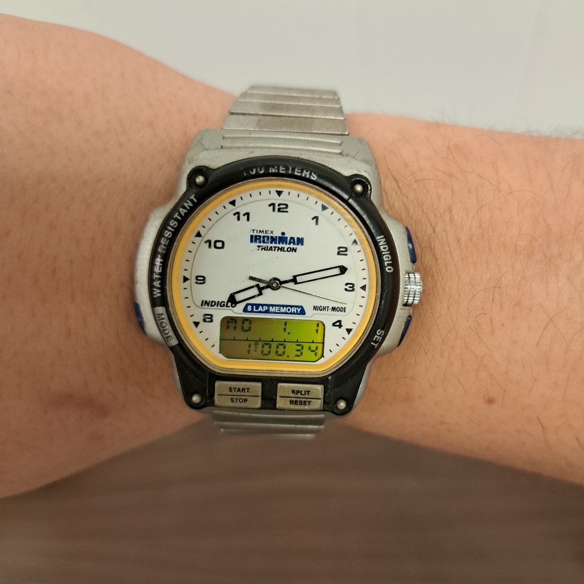 timex ironman analog digital combo watch