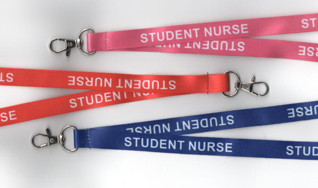 1 x students Nurse Neck Tie Safety Lanyard-Pink, Blue or Red