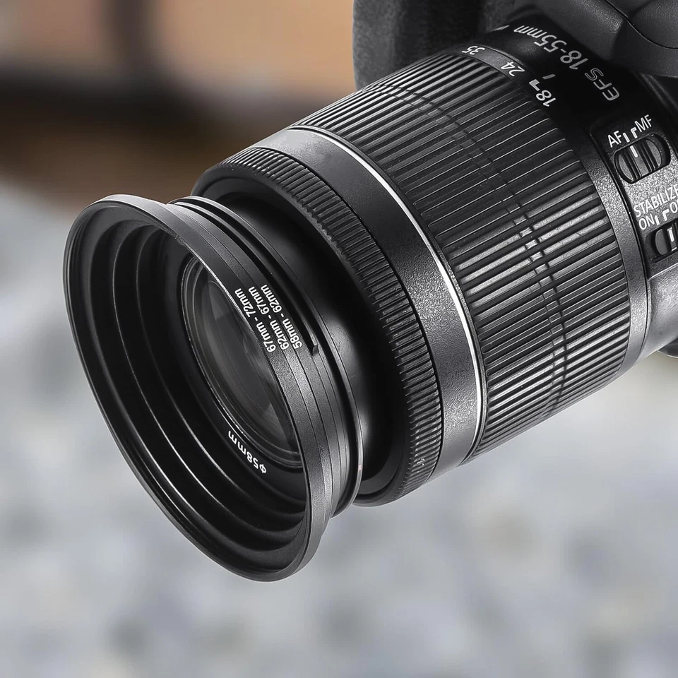 Lens Filter Adapter Ring Dimensions 37-82/82-37MM Multi-purpose , multi-size - Image 2 of 4