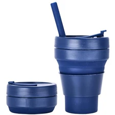 Collapsible Silicone Coffee Cup Folding Drinking Cup for Travel Camping Hiking