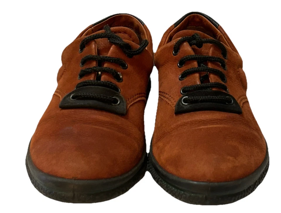 Ecco Women’s Size 8/8.5 (39D) Brown Leather Suede Lace Up Oxfords EUC - Image 4 of 4
