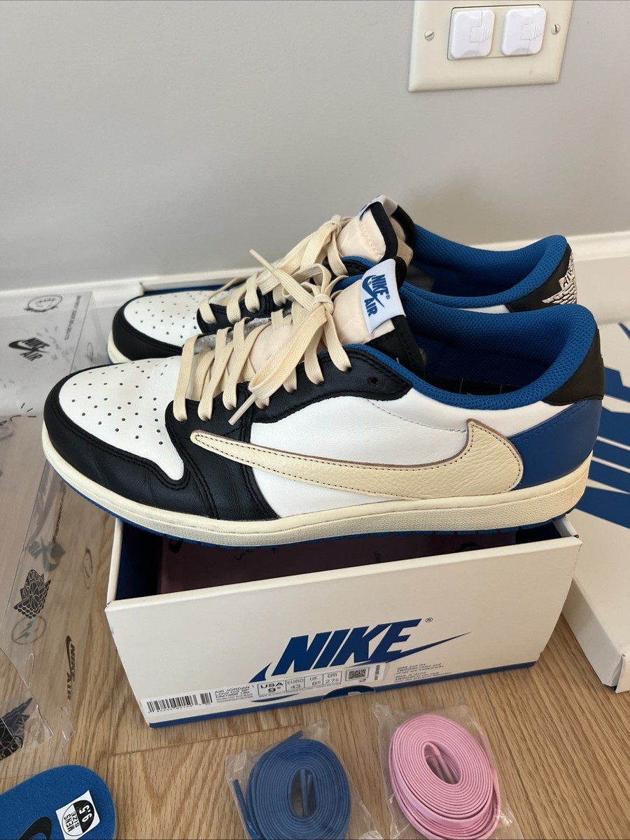 travis Scott NIKE Air Jordan 1フラグメントLow Jordan 1 Retro Low OG SP Fragment x Travis Scott Men's