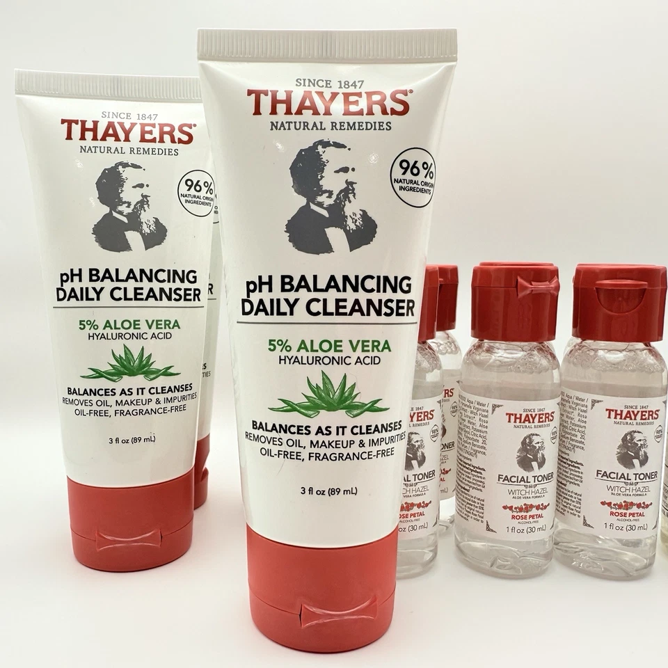 X12 Thayers Cuidado de la Piel Ph Limpiador Bruja Avellana Rosa Pétalos Tónico 2% BHA Viaje Mini Foto 3 de 4