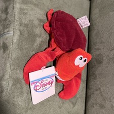 Disney Store - 8" Bean Bag Plush - The Little Mermaid - Sebastian