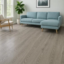 27Pcs 36"*6"-Gray Oak Wood Vinyl Plank Flooring Tile Self Stick Adhesive