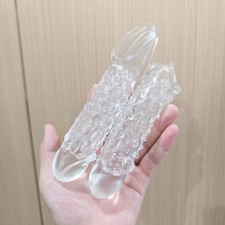 Male Cock Girth Enlarger Enhancer Penis Extension Extender Sheath Sleeve Men SM