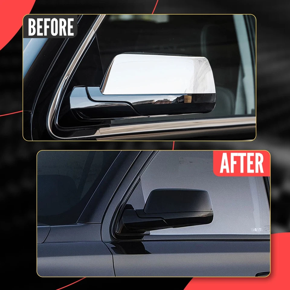 For Chevrolet Tahoe Suburban 2015-2020 Glossy Black Mirror Cover Caps 22913963 Foto 2 de 4