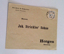 1901 Slavonia (Croatia) to Switzerland Commercial Cover - CERNIK Cancel - Turul