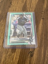 2021 Bowman Chrome Prospects Aqua Mojo Refractor Taylor Trammell /225 Seattle