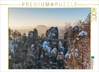 Calvendo Puzzle BasteibrüCke Im Winter, SäChsische Schweiz | 1000 Teile Lege-Grö