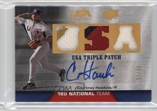 2009 Upper Deck USA Baseball Box Set /35 Courtney Hawkins Triple Patch Auto 0l2q