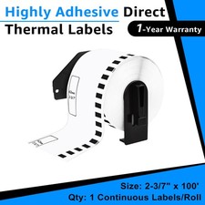 62mm CONTINUOUS DK2205 Compatible for Brother Labels w/1 Frame for QL570 700 580