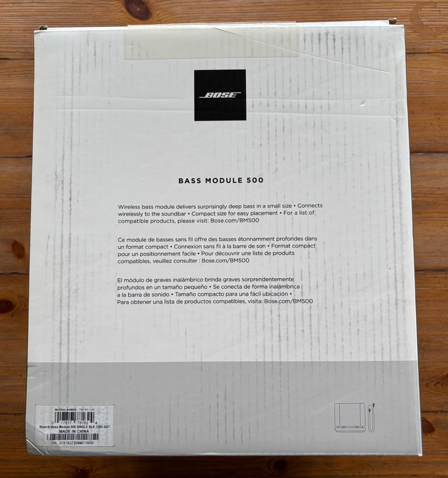 Bose Bass Module 500 For Smart Soundbar 300 500 700 900 | eBay