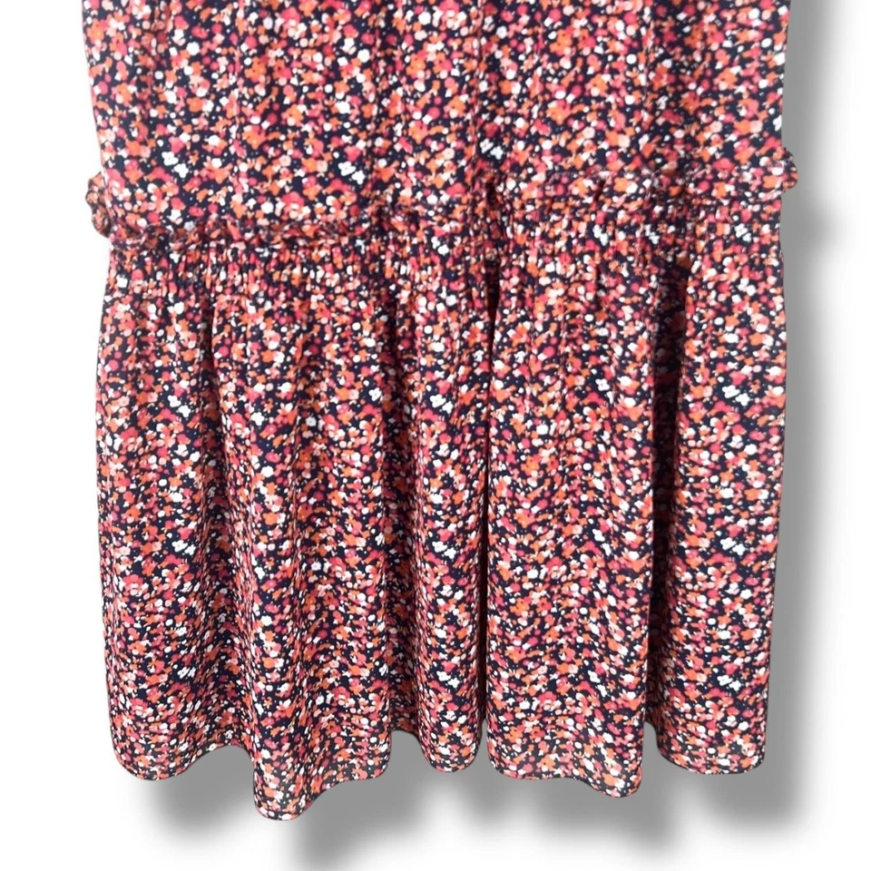 Vestido Michael Kors Para Mujer Mediano Floral Sin Mangas Niveles Línea A Verano Informal Foto 4 de 4