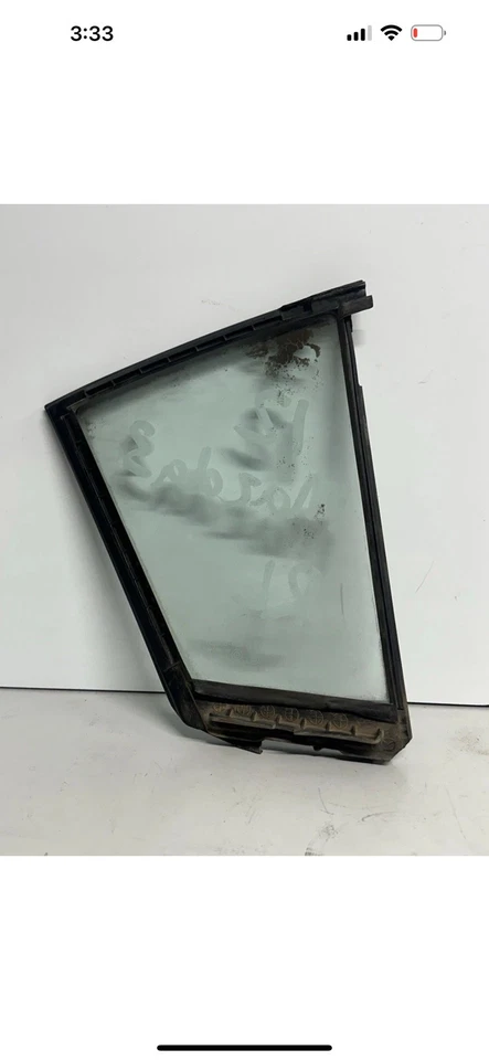 2010 2011 2012 2013 Mazda 3 4 Portas Sedan Driver Lateral Esquerdo Janela de Ventilação Traseira Vidro - Imagem 2 de 2