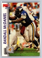 1992 Pro Set #568 Randall McDaniel Minnesota Vikings