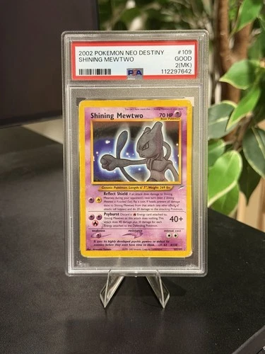 2002 Pokémon Neo Destiny Shining Mewtwo 109/105 Secret Rare  PSA 2 (MK)