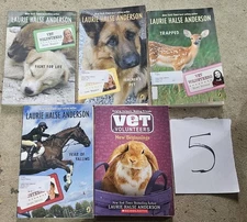 Lot 5 VET VOLUNTEERS books By Laurie Halse Anderson 1 7 8 9 13 Maggie Brenna