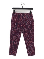 Sweaty Betty Women's Leggings S Purple Paisley Polyester with Elastane Cropped