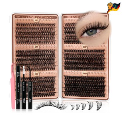 Wimpern Extensions 580 Stk 30 100D DIY Wimpern