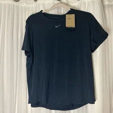 NWT!! Nike Women's Navy Short Sleeve Dri-Fit Tee Size Large