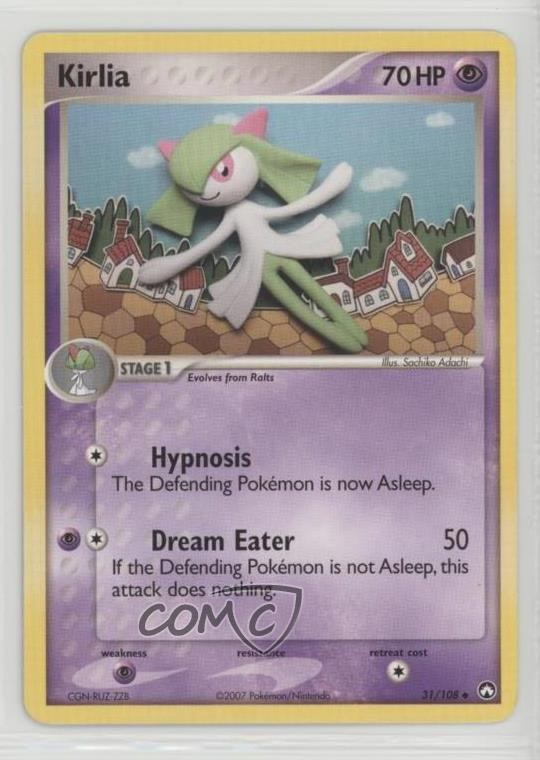 Kirlia Pokemon EX Power Keepers #31 2007