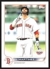 J.D. Martinez 2022 Topps Opening Day #117 Boston Red Sox