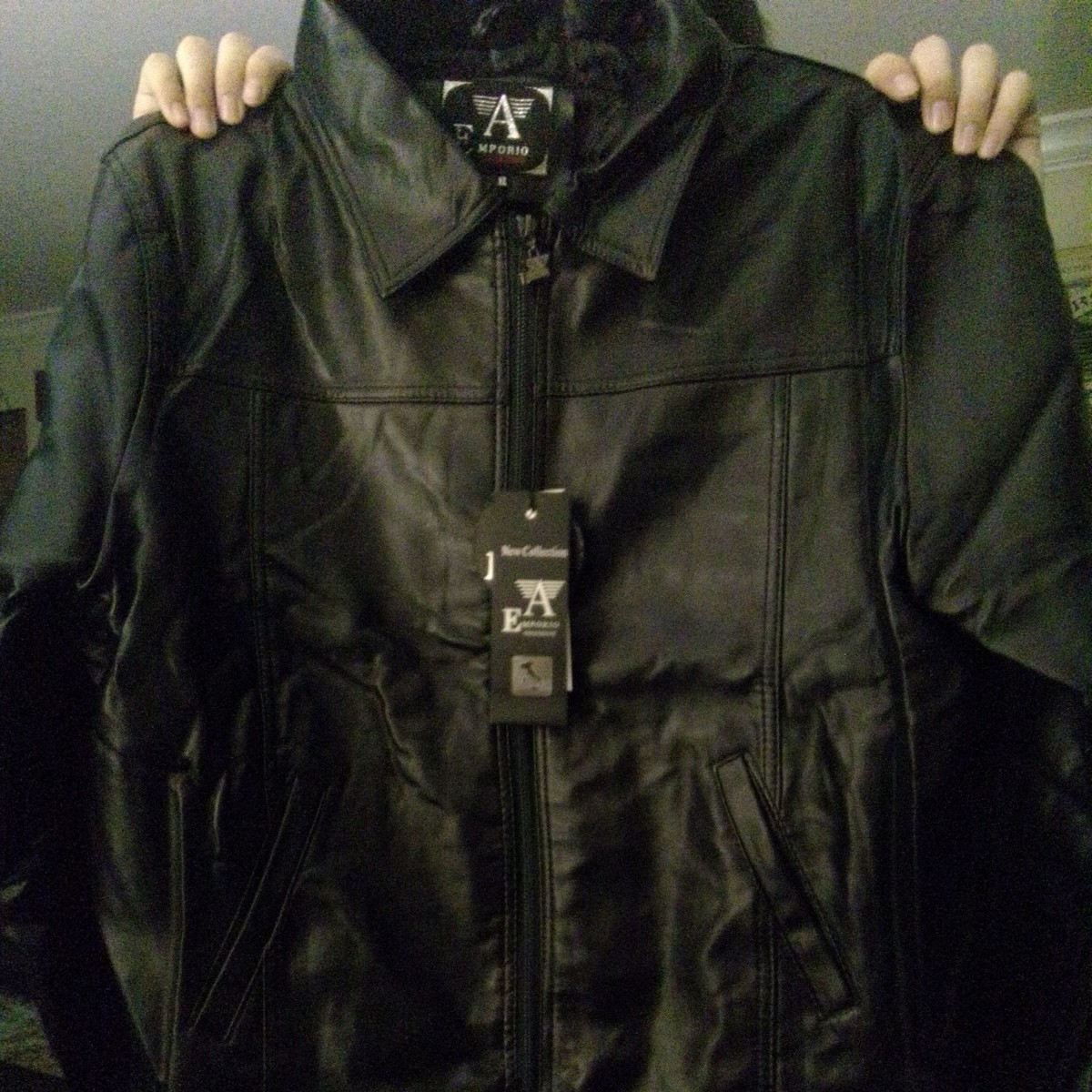 Vintage 90s Emporio Armani Collezione Leather Jacket Adult Vintage 90s Emporio Armani Collezione Leather Jacket Adult