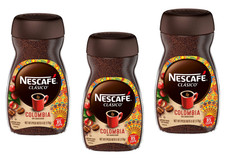 Nescafe Clasico Colombia Medium Roast Instant Coffee, 6 oz -3 jars