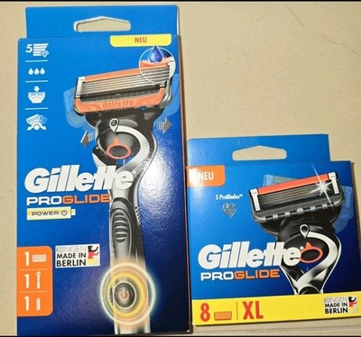 Gillette ProGlide Power Flexball Rasierer Plus 8 Ersatzklingen