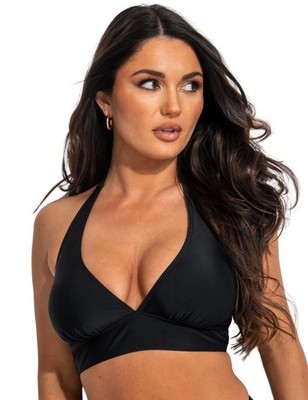 S - 10 Pour Moi Space Bikini Top Halterneck Drahtlose gepolsterte Bademode 36058