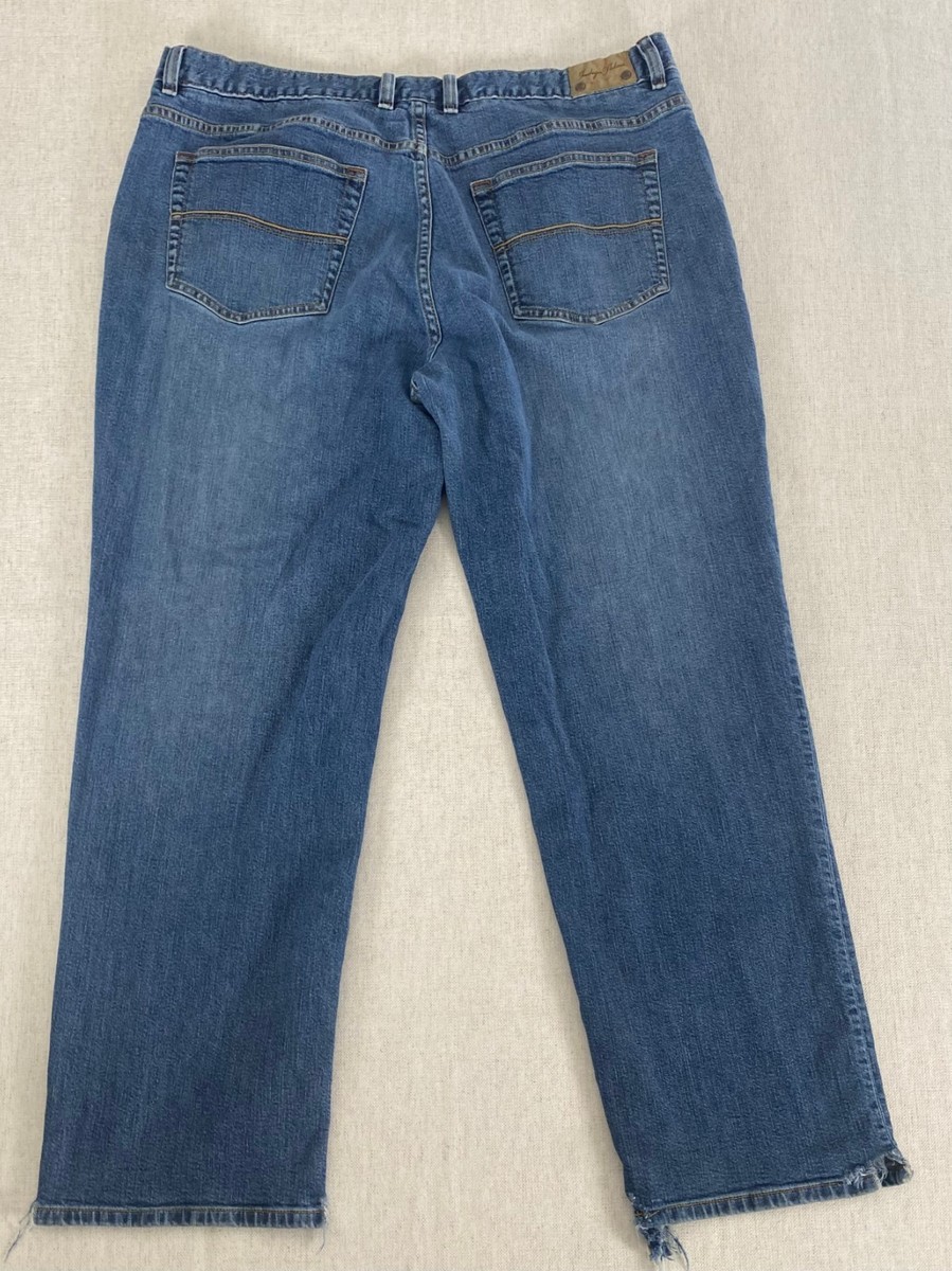 Indigo Palms Jeans Mens 42 Blue Denim Stretch Straight Button Zip