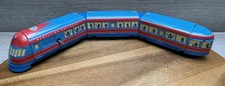 Schylling Express Wind Up Train   Tin Litho Red/Blue