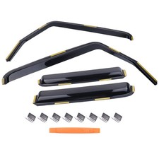 Window Visors Vent Rain Guards Deflectors For Toyota Highlander 2014-2019