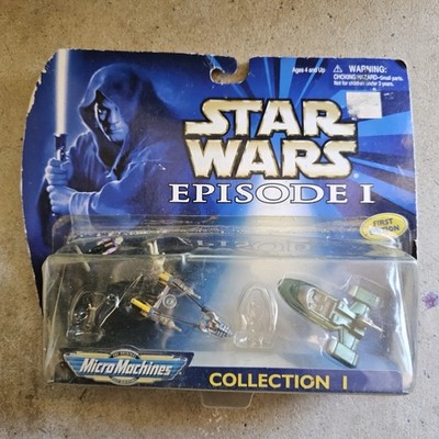 STAR WARS MicroMachines Episode I Collection 1 First Edition Sealed Vtg sci-fi