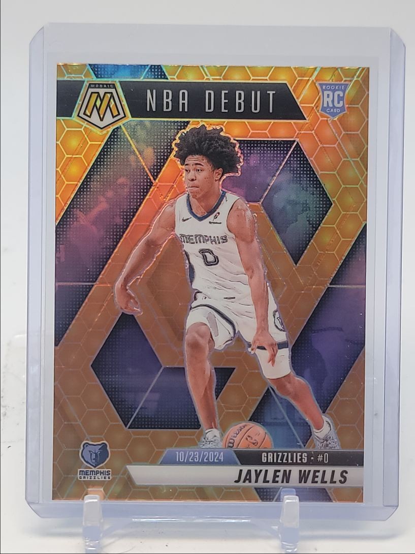 JAYLEN WELLS 2024-25 MOSAIC NBA DEBUT ROOKIE HONEYCOMB PRIZM SP RC Q4832