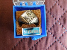 EN SCOUT BSA CUB SCOUTING STERLING SILVER RING IN ORIGINAL BOX SIZE 5 BEAUTIFUL
